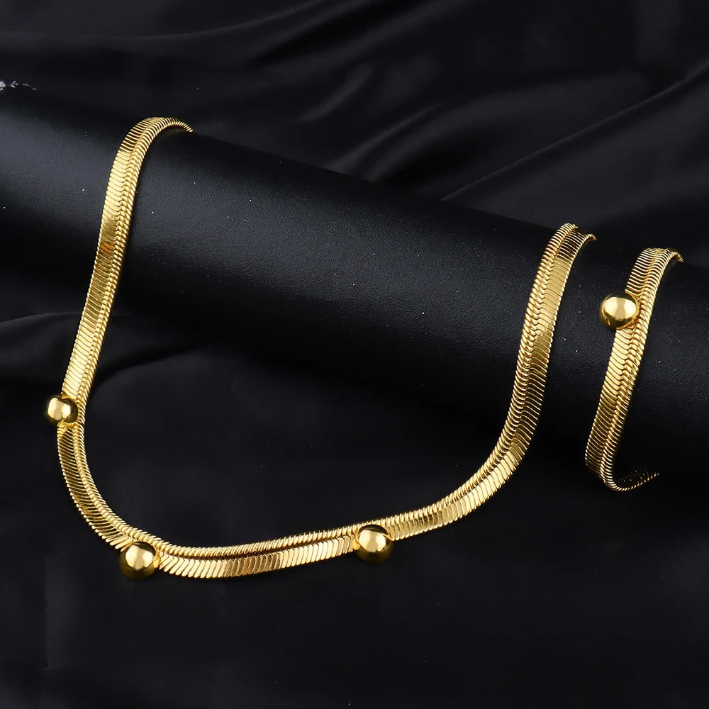 Vintage Anklets สําหรับผู้หญิงสร้อยข้อมือลูกปัดสแตนเลสงูกระดูกโซ่ฤดูร้อนชายหาดเครื่องประดับครบรอบวาเ