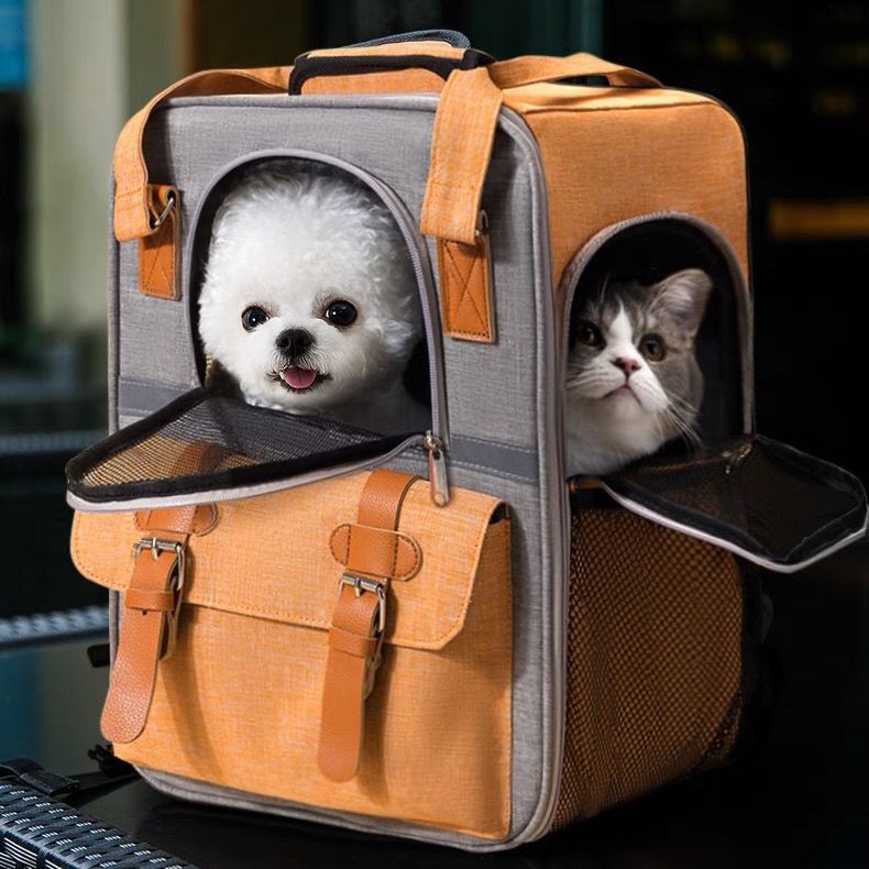 New Product#[1728People Collection]Pet Backpack Cat Backpack Outdoor Portable Cat Bag Dog Backpack B