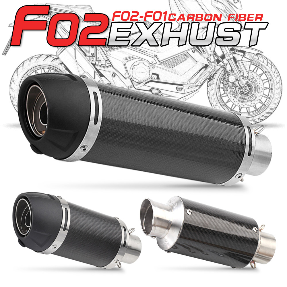 เหมาะสําหรับ NVX 155 PCX 125 R15 CBR125 R3 51 มม.รถจักรยานยนต์ Leovince ไอเสียคาร์บอนไฟเบอร์สกู๊ตเตอร์ Muffler DB Killer Muffler