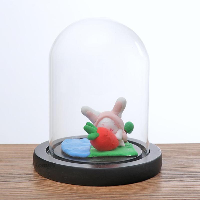 [Homyl1] Cloche Dome Toys Jar Terrarium f/ Store Garden Miniature Landscape Ornament
