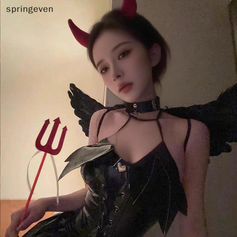 Springeven Devil Horn การ์ตูน Cool Devil คอสเพลย์ Photo Props เครื่องประดับผม RFT