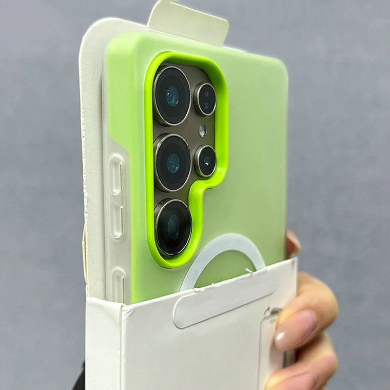หรูหราสีลูกกวาด 2 IN 1 สําหรับเคสแม่เหล็กสําหรับ Samsung Galaxy S26 S25 S24 FE S23 Plus S22 Ultra Matte Cover
