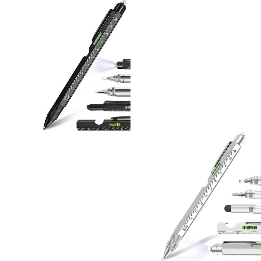 9 In 1 ปากกาลูกลื่นมัลติฟังก์ชั่นของขวัญสําหรับผู้ชาย, 9 In 1 Multi Tool Pen Gadget