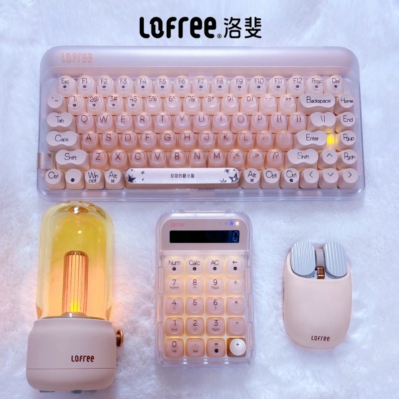 Lofree Lofree Liquid Foundation คีย์บอร์ดไร้สายบลูทูธสามโหมดเมาส์สํานักงานสาว High-Appearance ของขวั