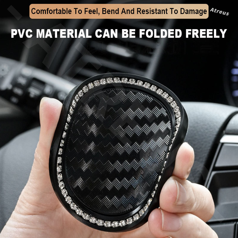 Toyota Alphard รถน้ำถ้วยเสื่อ เพชร จานรองแก้ว PVC ที่รองแก้วซิลิโคน ป้องกันการลื่น Water Cup Pad สำหรับ 40 30 20 AH10 AH20 AH30 Accessories - รูปที่ 4