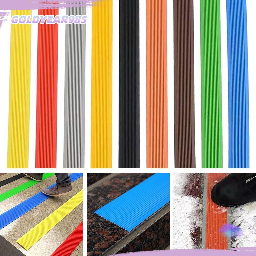 GOLDYEAR985แถบบันไดกันลื่น,ลื่น Self-กาวบันไดรถไฟ,กดแถบพีวีซี Step Protector พรมบันได