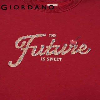 GIORDANO เสื้อสเวตเตอร์ผู้หญิง Women's Boyfriend Sweatshirt 05395606