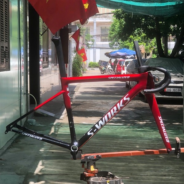 เฟรมคาร์บอน SWorks Traac SL8 พร้อมดิสเบรคและแฮนด์