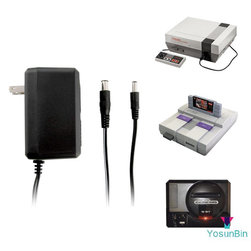 YosunBin] 1 ชิ้น 3 ใน 1 AC อะแดปเตอร์จ่ายไฟสําหรับ SNES/NES/ 9V 3 ใน 1 แหล่งจ่ายไฟใหม่