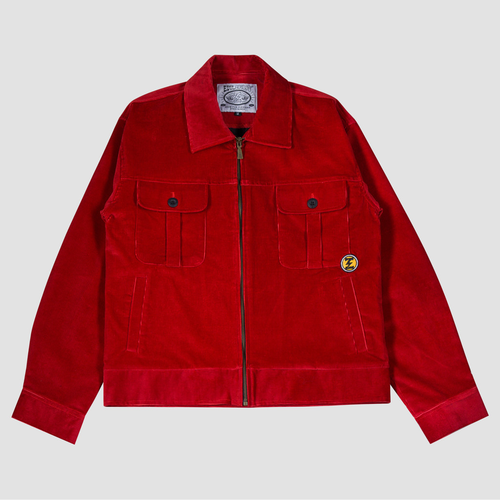 EVILSPIRIT CORDUROY JACKET - HARMONY RED UNISEX