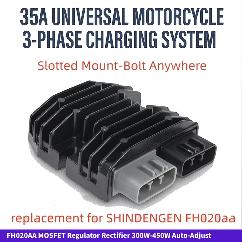 MOSFET Regulator Rectifier 300W-450W Auto-Adjust 35A 12V Shindengen FH020AA สําหรับ Yamaha Honda Kaw