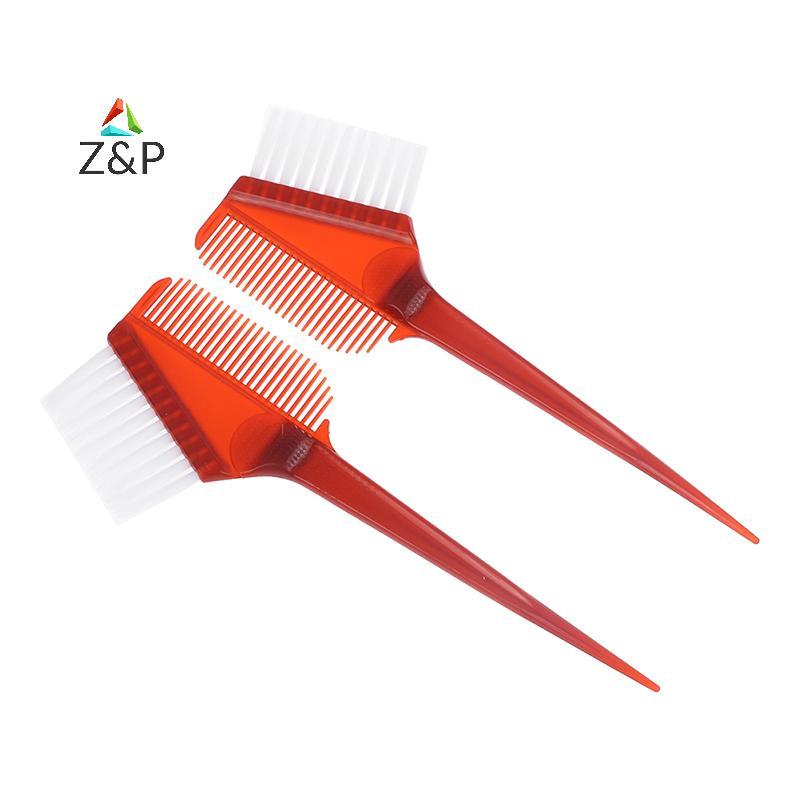 Z&P 1PC แปรงย้อมผมพลาสติกสีผม Applicator แปรงหวีตัดผม Salon Tint จัดแต่งทรงผมเครื่องมือ COD