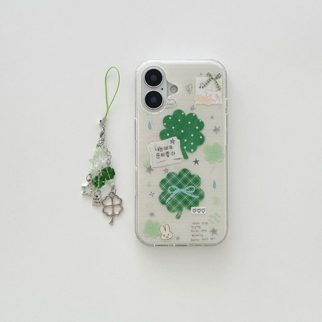 IMD Four-leaf Clover Diary เหมาะสําหรับ iPhone17/15 Apple 13/14 เคสโทรศัพท์ 14PRO ขายร้อน 11/12 เคสโทรศัพท์อินเทรนด์