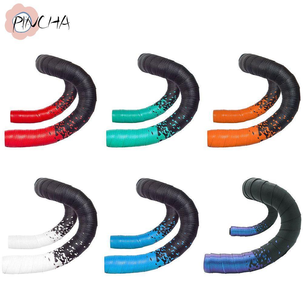 PINCHA 1 คู่เทปแฮนด์จักรยาน PU EVA อุปกรณ์เสริมจักรยาน Racing Anti-Vibration ผ้าพันจักรยาน