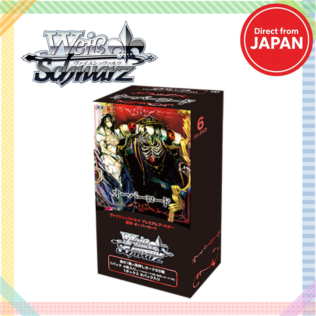 Weiss Schwarz Premium Booster Original Overlord Box of 6 Packs