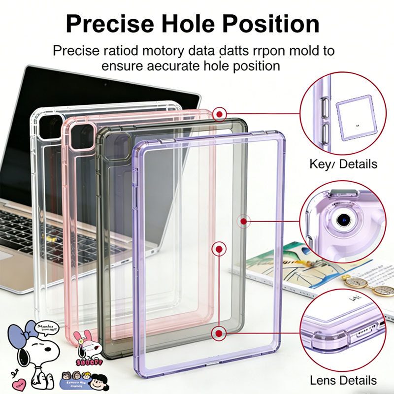 ล้างกรณี Tpu กันกระแทกสำหรับไอแพด ทั้งหมด ไอแพด mini4/5/6/7 Air1/2/4/5/6/7/8 Pro11 gen5/6 gen7/8/9 gen10/gen11/gen12