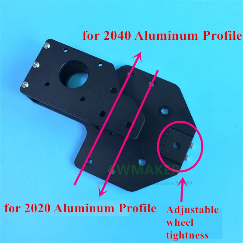 อัพเกรดอลูมิเนียม Y-axis X-axis มอเตอร์ยึดสําหรับ 2040 อลูมิเนียมโปรไฟล์ Tronxy 3D เครื่องพิมพ์ V-sl