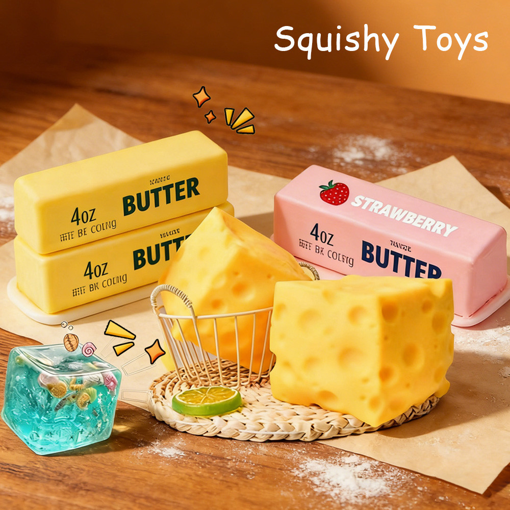 Butter Squishy Stick ช้า Rebound ความเครียดบรรเทา Fidget ของเล่นสําหรับของขวัญเด็ก