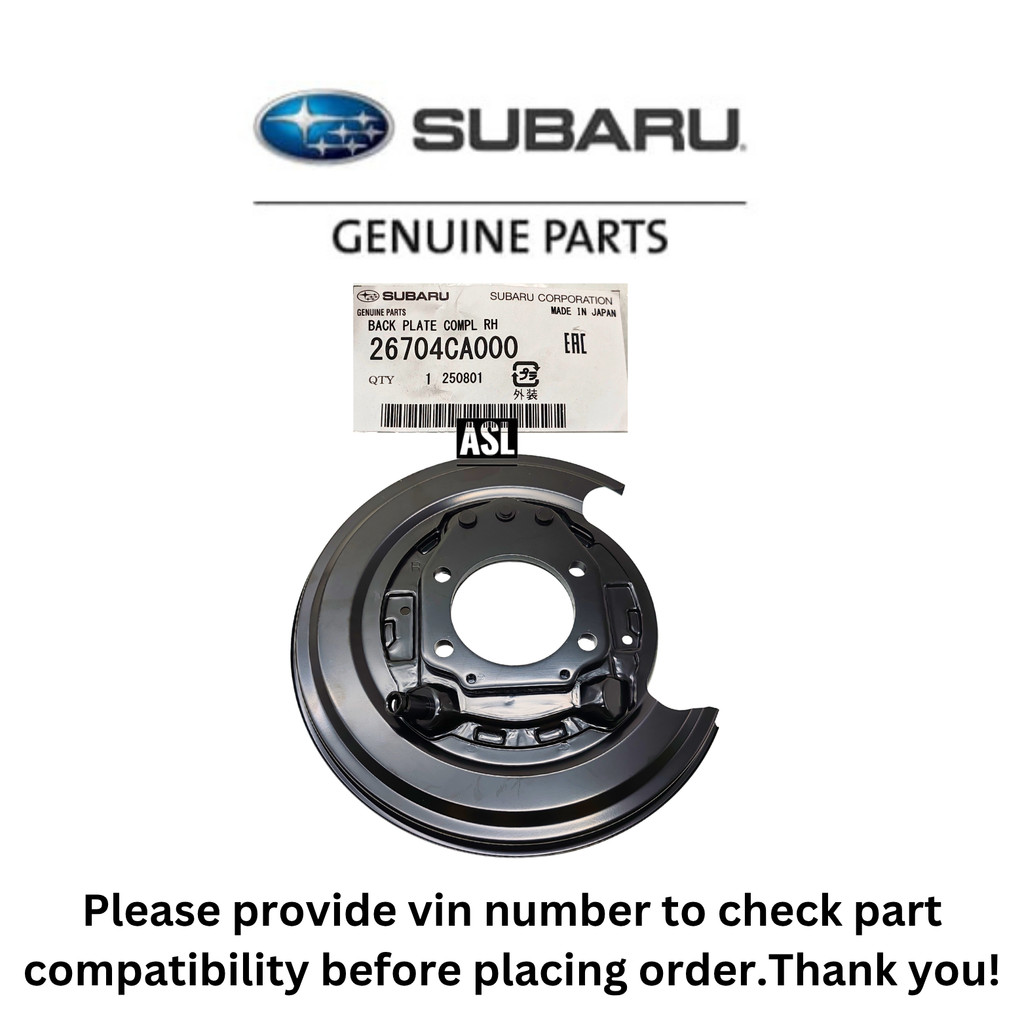 Subaru ด้านหลังเบรคหลังแผ่น BRZ ZC6 ZD8 Toyota GT86 ZN6 GR86 ZN8 26704CA000 26704CA010