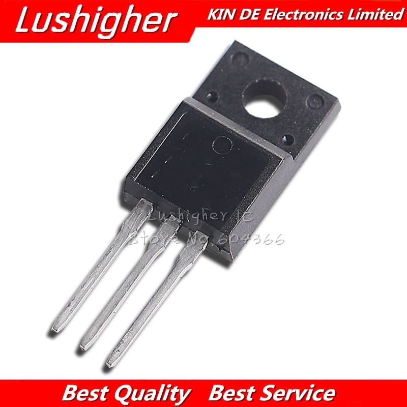 10PCS FQPF6N80C TO-220 6N80C 6N80 TO220 FQPF6N80 TO-220F ใหม่ MOS FET ทรานซิสเตอร์