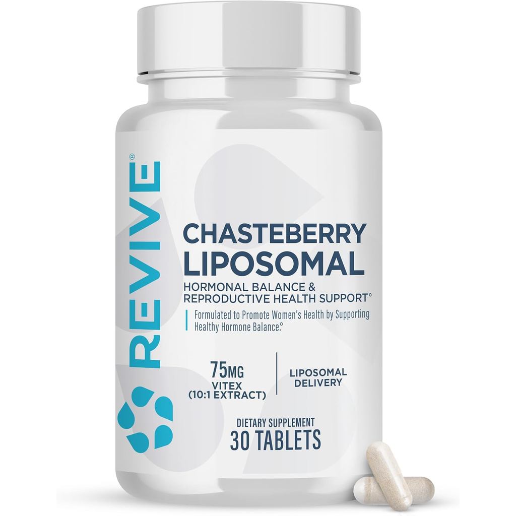 Revive MD Chasteberry (Choaste Berry): อาหารเสริมบำรุงสตรี สนับสนุนมลภาวะฮอร์โมนและความخصบะ จาก Lipo