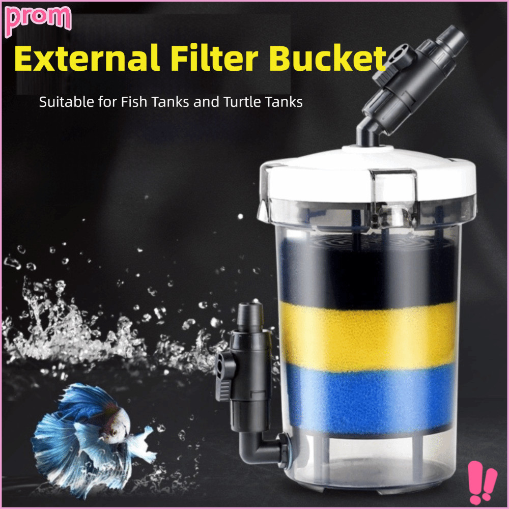 จัดส่งจากประเทศไทยPROM Aquarium Pre-filter,ไม่มีปั๊มมินิขนาด Mini Fish Tank Filter,คุณภาพสูงติดตั้งง่ายพร้อมกรองผ้าฝ้ายกรองBarrel Fish Tank Maintenance