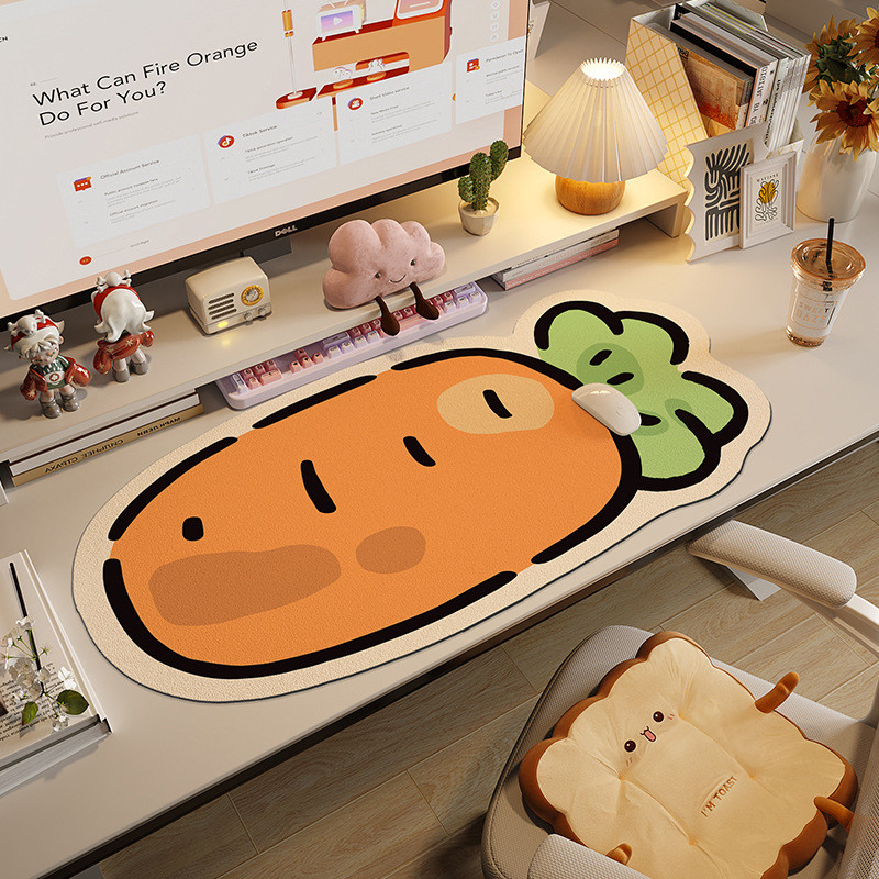 Popular~Cute oversized mouse pad for girls, high aesthetic value, office computer desk pad, large wo