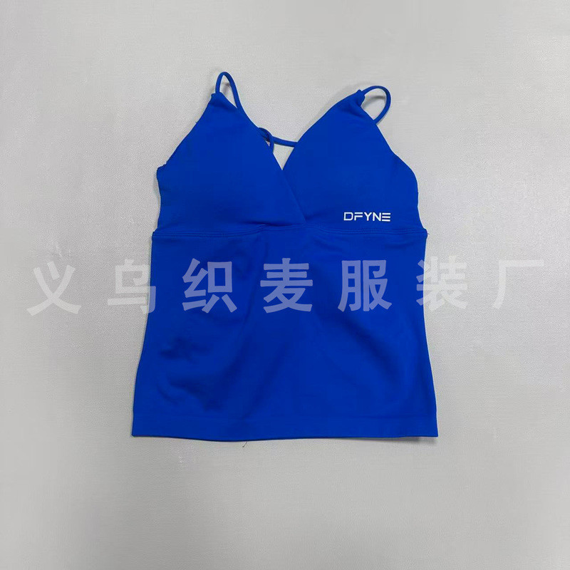 เสื้อกั๊กคอวีแขนกุดแบบไร้รอยต่อ ยืดหยุ่นสูง สำหรับโยคะและออกกำลังกาย ผลิตจากไนลอน ราคา ถูกที่สุด ดีลบีเคเค แกลเลอรีภาพที่ 3