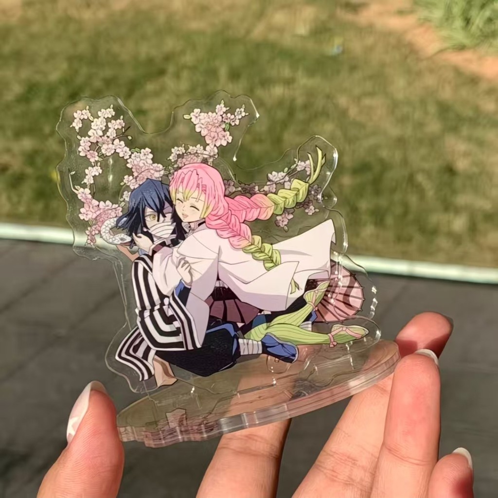 Demon Slayer Mitsuri Kanroji & Obanai Iguro ของขวัญขาตั้งอะคริลิคคู่
