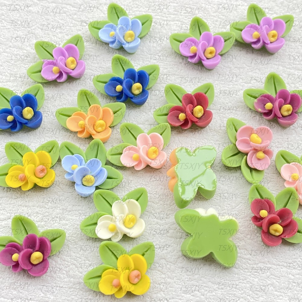 20 ชิ้นเรซิ่นน่ารักผสมสีดอกไม้/เล็บอุปกรณ์เสริมแบนกลับ Rhinestone DIY งานแต่งงานสมุดภาพตกแต่งคริสต์มาสหัตถกรรม ราคา ถูกที่สุด ดีลบีเคเค แกลเลอรีภาพที่ 7