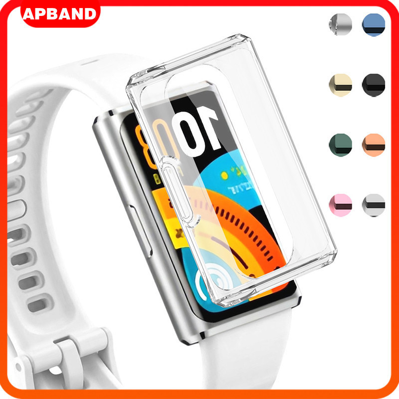 ปกกระจกนิรภัย PC / TPU for Smartwatch Huawei Band 11 11 Pro /10 9 8 NFC อุปกรณ์ป้องกันหน้าจออ่อน / แข็ง อุปกรณ์เสริมกรอบ
