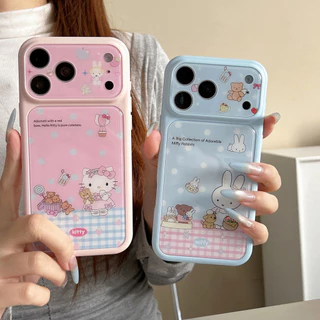 [เคสโทรศัพท์ Epoxy/HelloKett Miffy Rabbit/การ์ตูนน่ารัก/Appearance สูง] เหมาะสําหรับ iPhone 13 14 15 16 17 pro max รวมทุกอย่างเคส TPU นุ่มกันกระแทก