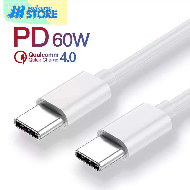 USB Fast สายชาร์จประเภท C PD QC 4.0 สําหรับ Samsung Galaxy S10 S9 Xiaomi Redmi 60W