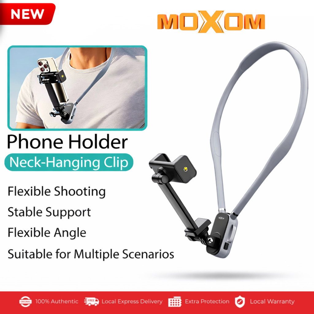 Moxom Mx-vs166 คลิปแขวนคอ ที่วางโทรศัพท์คอ ที่วางโทรศัพท์ ที่วางคอ สายรัดหน้าอกโทรศัพท์