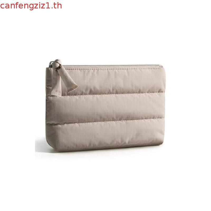 BAGSMART กระเป๋าแต่งหน้าขนาดเล็ก, กระเป๋าเครื่องสําอางแบบพกพาพองพร้อมซิปเสน่ห์, กระเป๋าเดินทางกันน้ํ