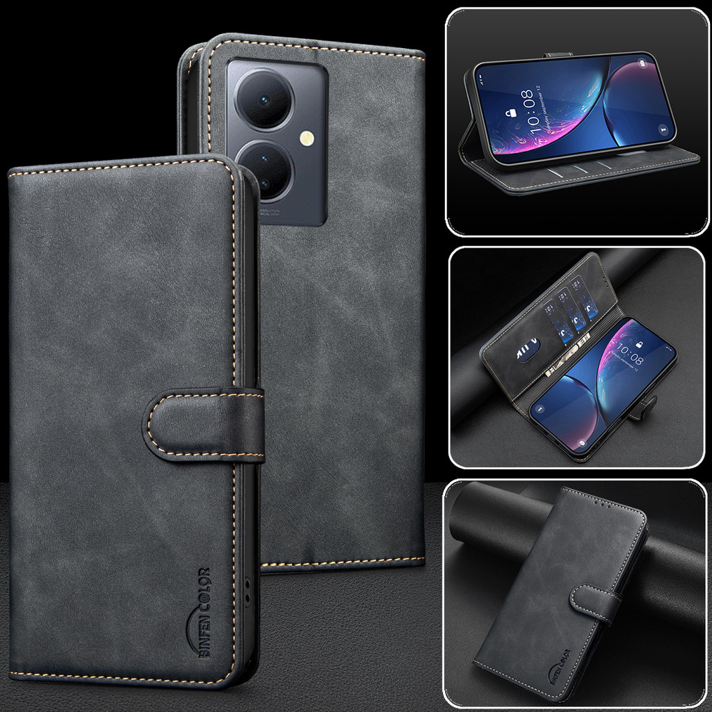เคส Case for Xiaomi 15T POCO F7 F8 Ultra M7 M8 X7 X8 Pro Max 5G C75 C71 เคสโทรศัพท์หนังฝาพับพร้อมช่อ