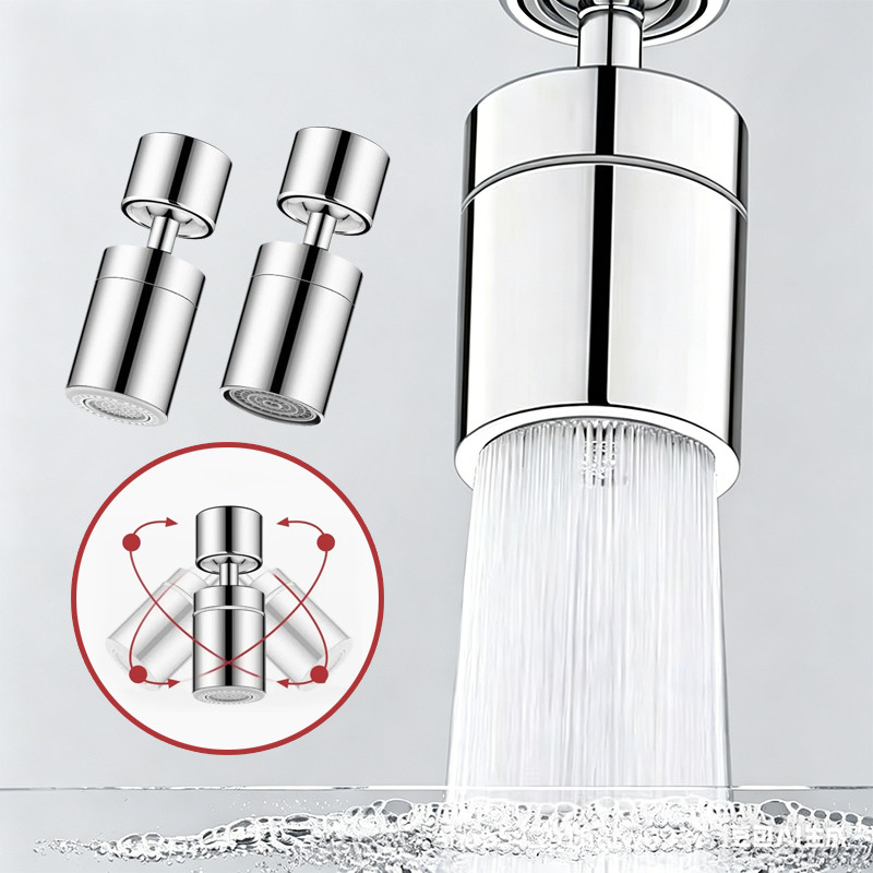 ใหม่ 360° Rotatable Faucet Aerator Splash-Proof Kitchen Sink Faucet Adapter