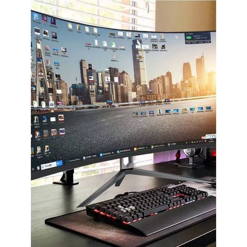 ยี่ห้อใหม่ 4k Ultra Clear 24 นิ้ว 2k โค้ง Ultra Clear คอมพิวเตอร์ Ultra Clear 90 ซม./107 ซม. Gaming 