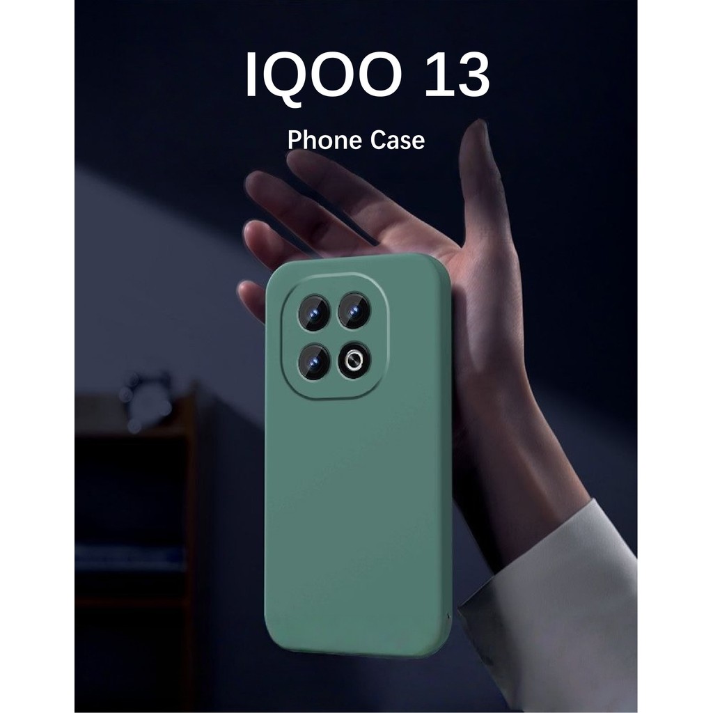 Case HomeFor IQOO 13 Case Fall Protection Silicone Full Case Classic Solid Color Phone Case Cover