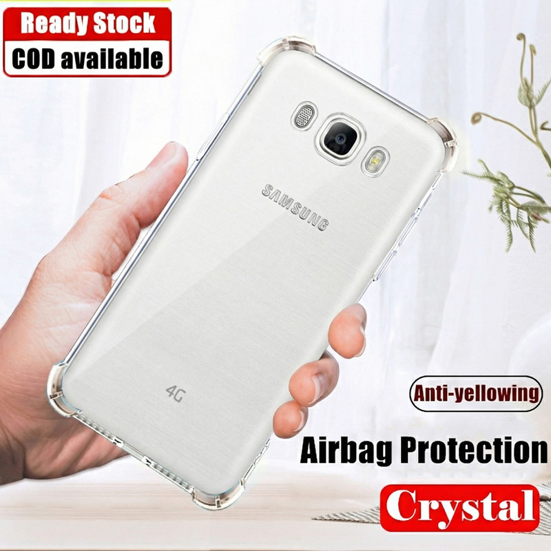 SAMSUNG Crystal ClearสําหรับSamsung Galaxy J7 2016 5.5 นิ้วSM-J710F J710G J710H J710M J710Kยางนุ่มเจ