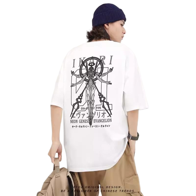 M-5XL Plus ขนาด Unisex Nyanko-sensei เสื้อยืด, Kawaii แมวกล่องนมพิมพ์อะนิเมะกราฟิก Tee,ขนาดใหญ่หลวมส