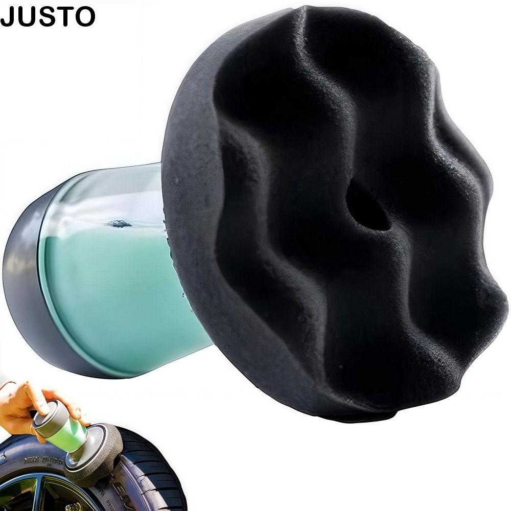 JUSTO Car Tyre Flow Dressing Applicator, No-Drip Portable Tyre Shine Applicator, ทนทาน Streak-Free S