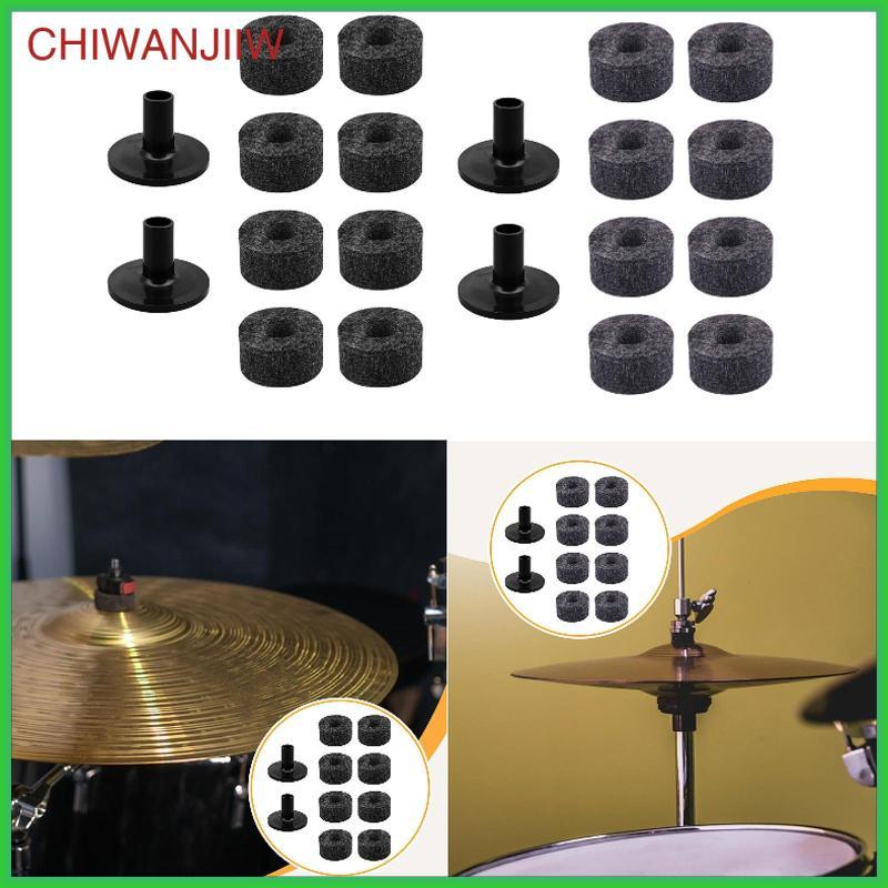 [chiwanjiiw] Drum Cymbals Stand Felts Sleeves Percussion Accessories Drum Set อะไหล่สําหรับการติดตั้