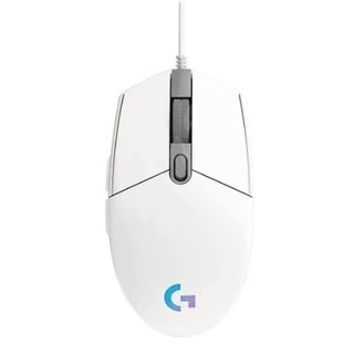 LOGITECH G102 GEN2 LIGHTSYNC RGB Gaming Mouse - 8K DPI, 6 ปุ่มที่ปรับแต่งได้ | สี ดํา / ขาว