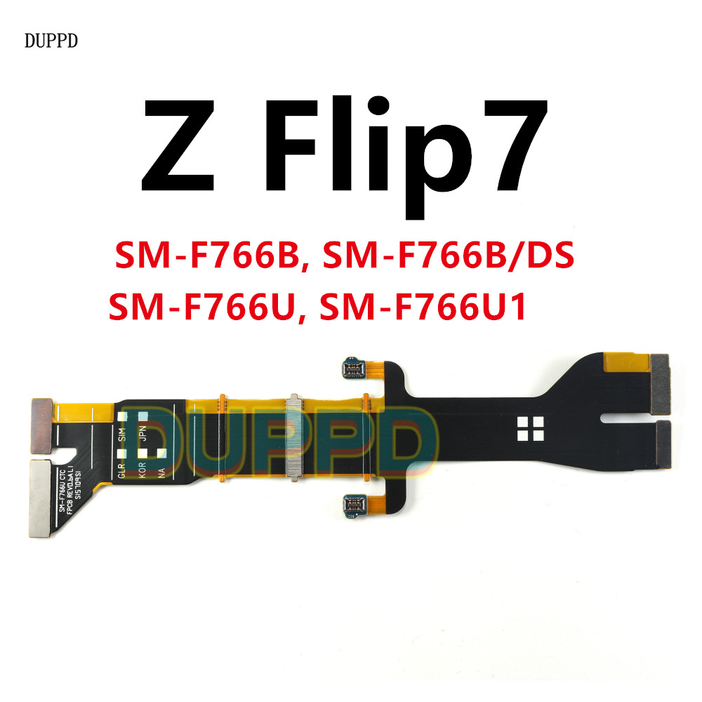 สําหรับ Samsung Galaxy Z Flip7 5G SM-F766B F766U F766 แกนหมุนเมนบอร์ดบอร์ดหลักเมนบอร์ดเชื่อมต่อ LCD 