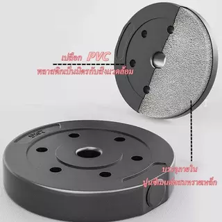 แผ่นดัมเบล PVC น้ำหนัก 1กก. - 3กก. แผ่นดัมเบล ที่ยกน้ำหนัก บาร์เบล 4 แผ่น