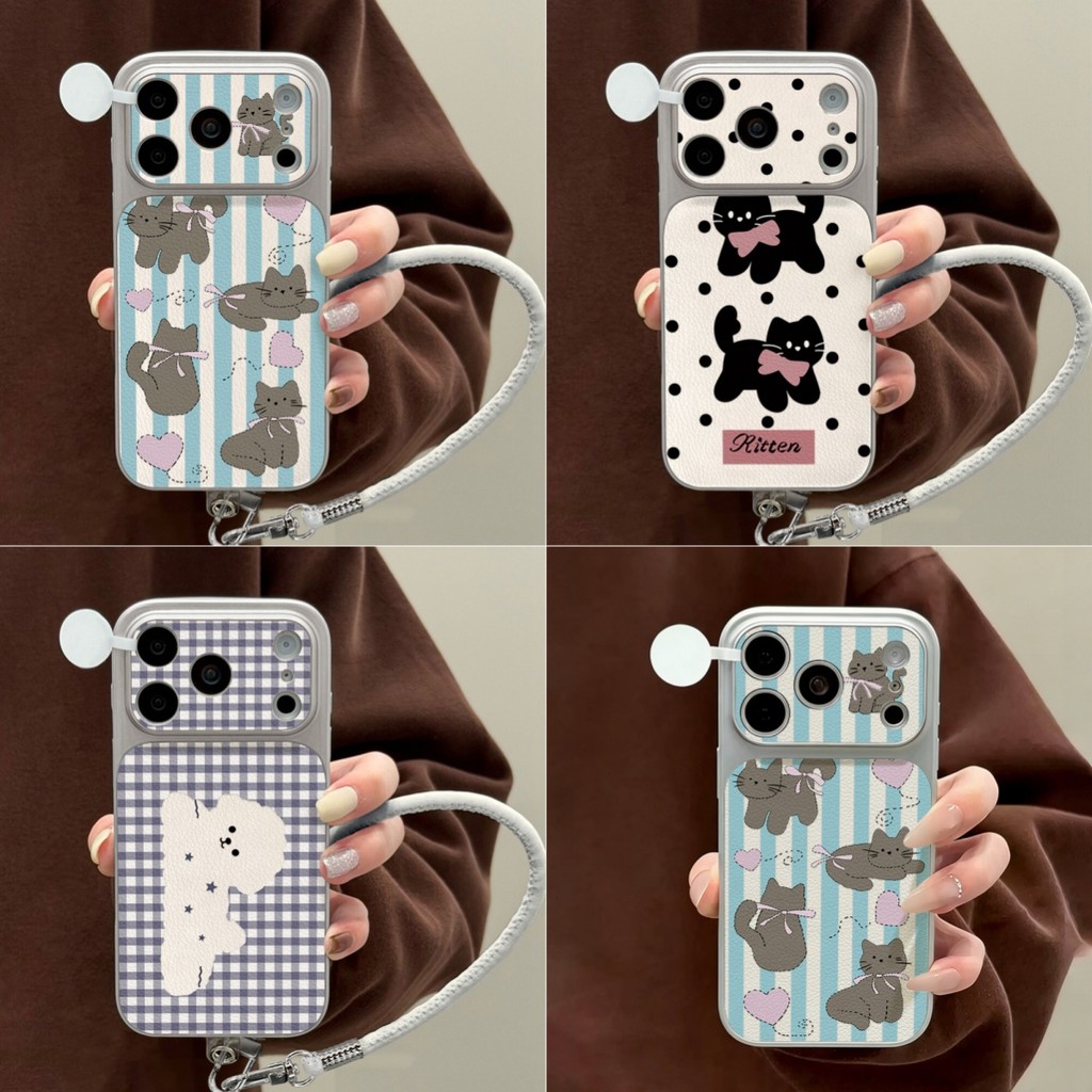 หนัง PU  เคสไอโฟน 13 เคสโทรศัพท์ for iPhone 11 17 13 Pro Max เคสไอโฟน11 16 12 14 Pro Max Air 17 เคส การป้องกันเลนส์