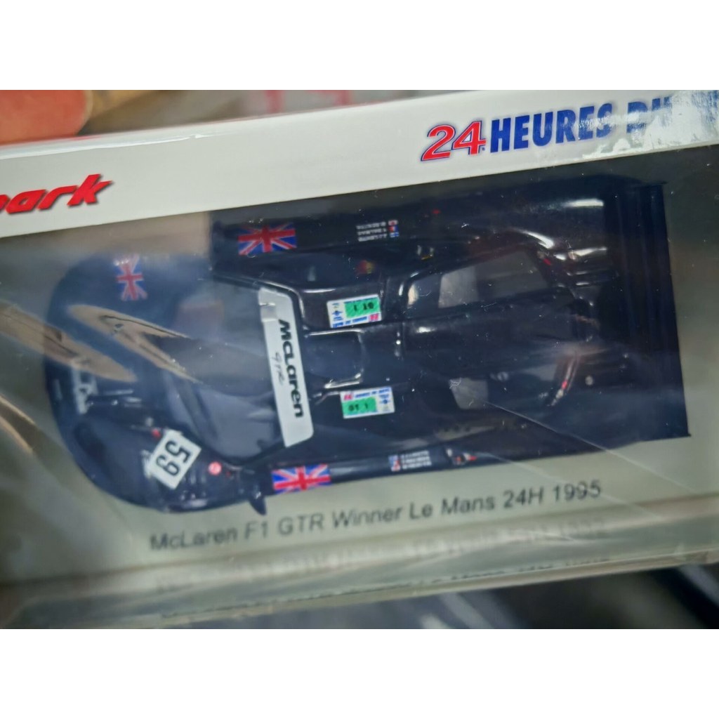 Spark 1:43 .McLaren F1 GTR #59 1995 Le Mans 24Hr Winner Gown Gong Gong Game Cartale