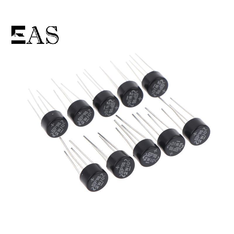 [EA] 10/20/30 ชิ้นใหม่ 2W10 2A/1000V ไดโอดสะพาน Rectifier รอบ Vridge Rectifier Bridge Sta TH