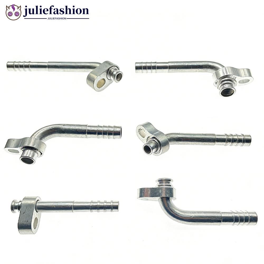 JULIEFASHION ยานยนต์เครื่องปรับอากาศท่อ Joint Active Platen Connector หม้อน้ําระเหยอะแดปเตอร์ R134a 